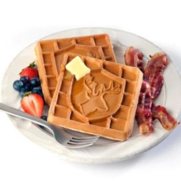 Chef's Choice Deer Waffle Iron Sportsman Classic WafflePro Non Stick Nature 853 - Picture 2 of 3